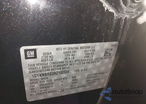 2017 Cadillac Xt5 Luxury z USA, uszkodzony, nr VIN 1GYKNBRS3HZ102324